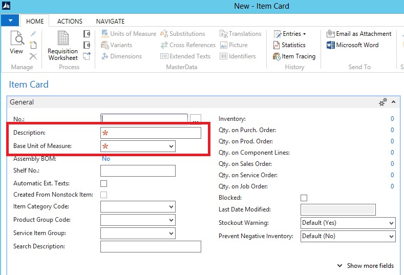 ShowMandatory Property
