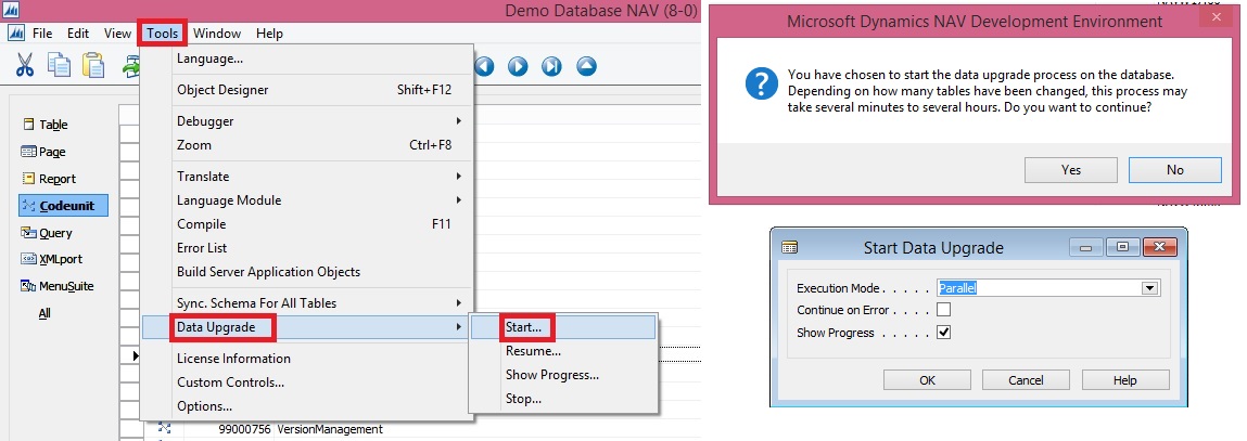 Upgrade Codeunit 2 - 5