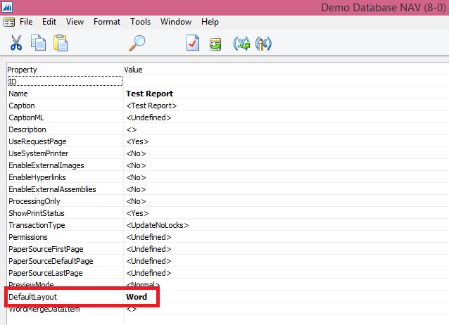Word Report Design 2